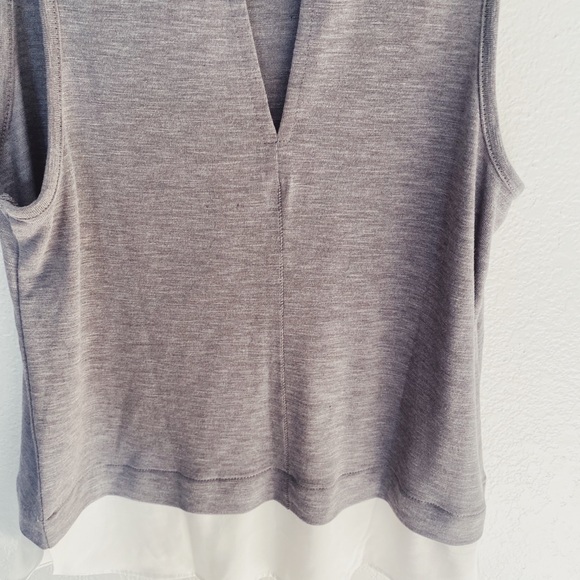 J.Crew mercantile grey knit flowy tank top. Size Small. Keyhole in back. - Picture 7 of 8